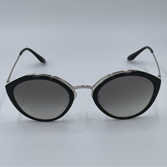 PRADA SPR18U - Black & Grey Mirror Lens Sunglasses NWT